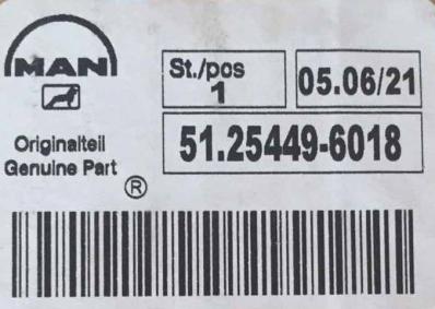 POWER CABLE 51254496018, 51.25449-6018 - MAN Parts - Foto 1